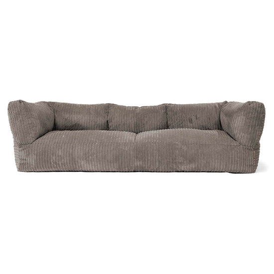 Albert 3-sits Saccosäcksoffa - Klassisk Manchestertyg Grafitgrå 01