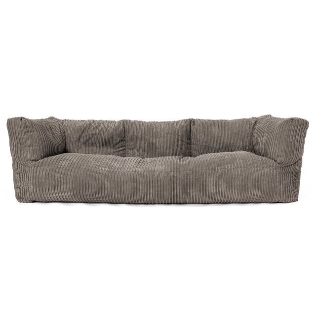 Albert 3-sits Saccosäcksoffa - Klassisk Manchestertyg Grafitgrå 01
