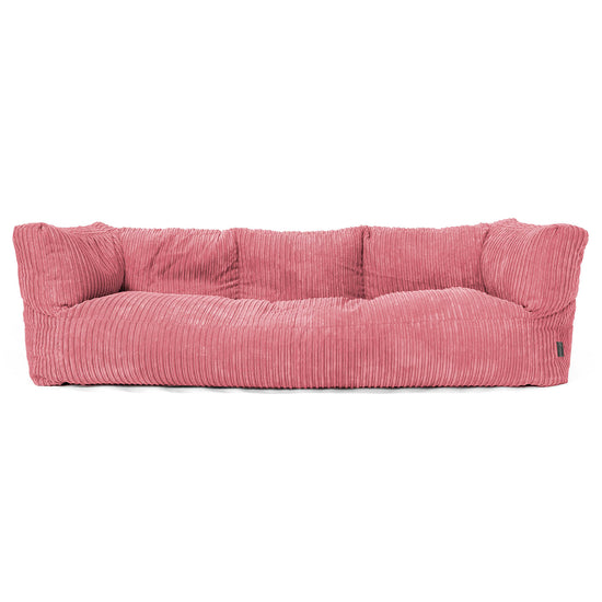 Albert 3-sits Saccosäcksoffa - Klassisk Manchestertyg Korall 01