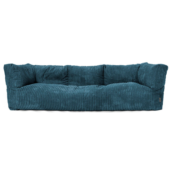 Albert 3-sits Saccosäcksoffa - Klassisk Manchestertyg Marinblå 01