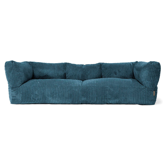 Albert 3-sits Saccosäcksoffa - Klassisk Manchestertyg Marinblå 01