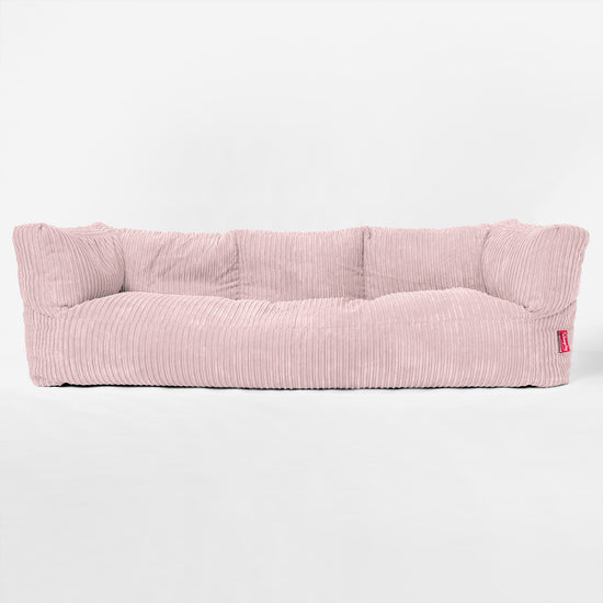 Albert 3-sits Saccosäcksoffa - Klassisk Manchestertyg Rosa 01