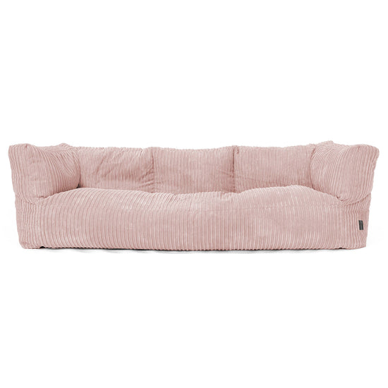 Albert 3-sits Saccosäcksoffa - Klassisk Manchestertyg Rosa 01
