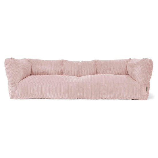 Albert 3-sits Saccosäcksoffa - Klassisk Manchestertyg Rosa 01