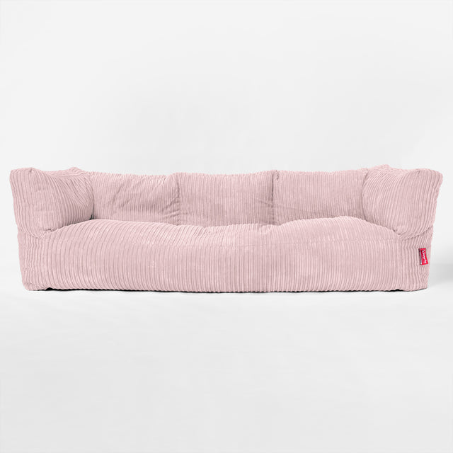 Albert 3-sits Saccosäcksoffa - Klassisk Manchestertyg Rosa 01