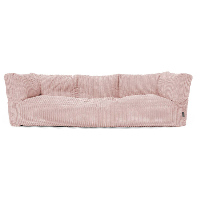 Albert 3-sits Saccosäcksoffa - Klassisk Manchestertyg Rosa 01