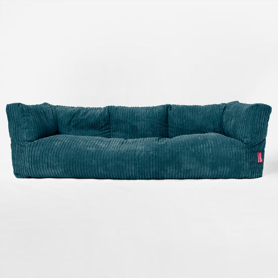 Albert 3-sits Saccosäcksoffa - Klassisk Manchestertyg Teal 01