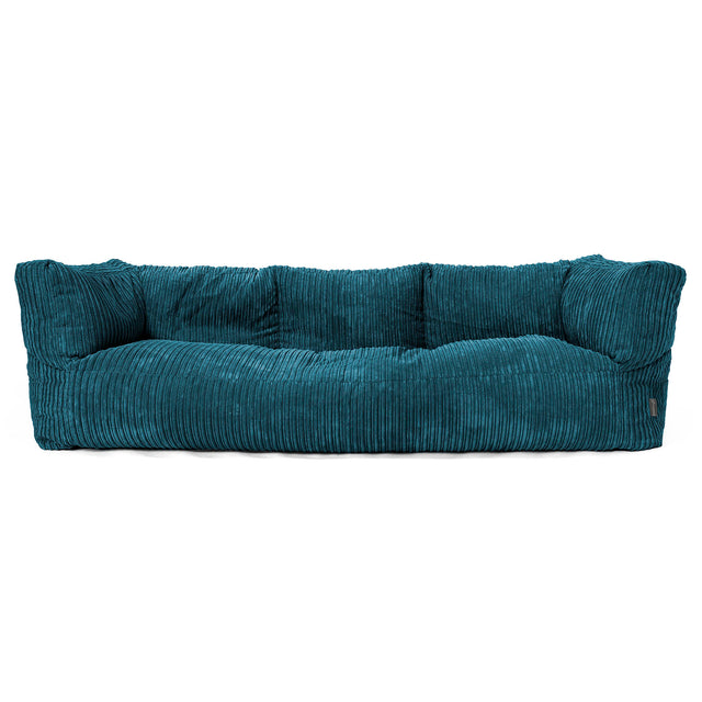 Albert 3-sits Saccosäcksoffa - Klassisk Manchestertyg Teal 01