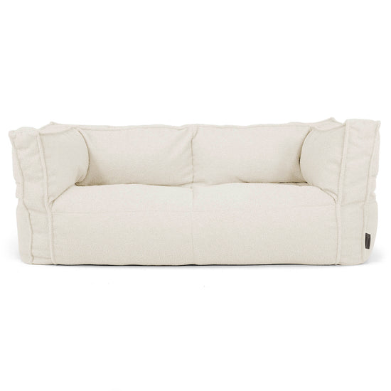 Albert 2-sits Saccosäcksoffa - Boucle Elfenbensvit_01