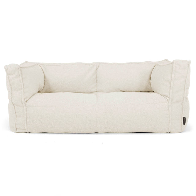 Albert 2-sits Saccosäcksoffa - Boucle Elfenbensvit_01