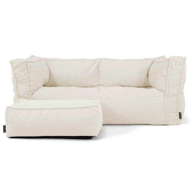 Albert 2-sits Saccosäcksoffa - Boucle Elfenbensvit_02