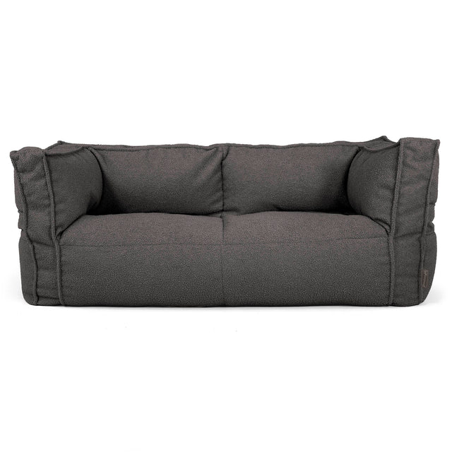 Albert 2-sits Saccosäcksoffa - Boucle Grafitgrå_01
