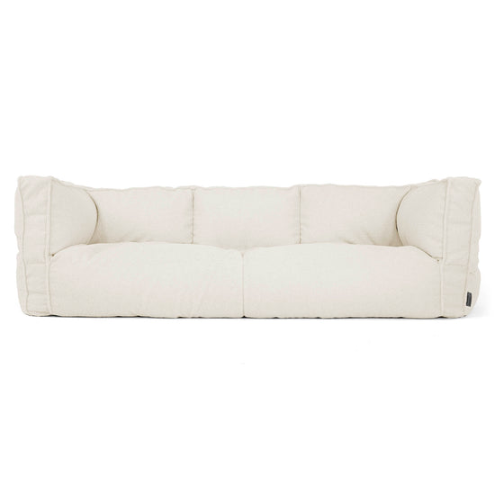 Albert 3-sits Saccosäcksoffa - Boucle Elfenbensvit_01