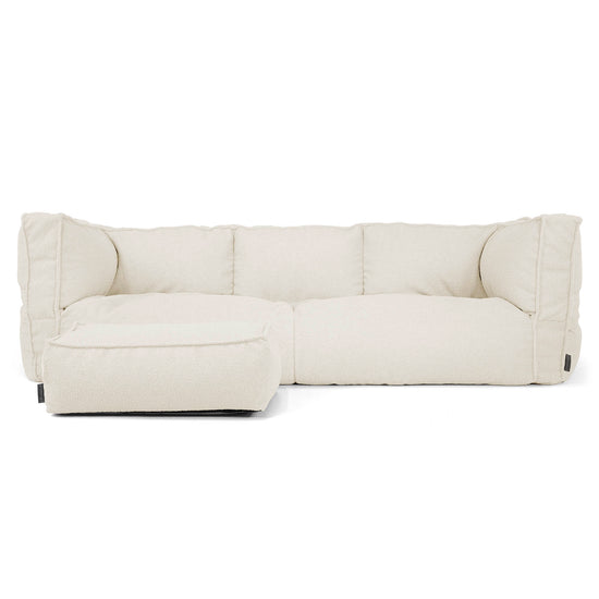Albert 3-sits Saccosäcksoffa - Boucle Elfenbensvit_02