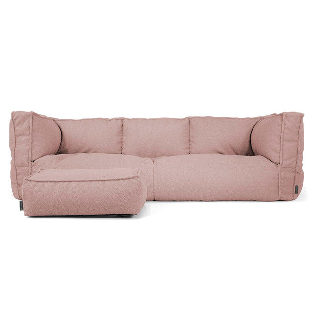Albert 3-sits Saccosäcksoffa - Boucle Rosa_02