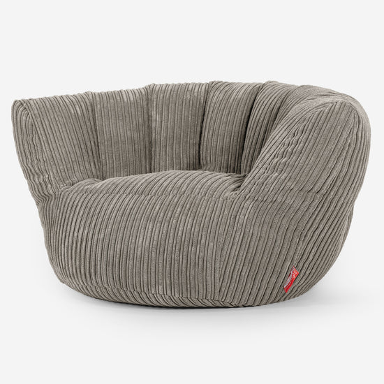 Charles Vintish Saccosäckstol - Klassisk Manchestertyg Minkbrun 01