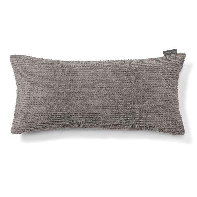Jätte Kudde C50-L 40 x 80cm, CloudSac Memoryskum - Pom-pom Mörkgrå 01