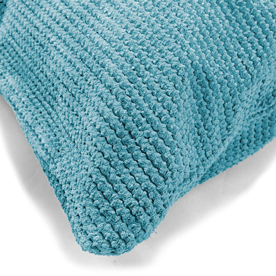 Jätte Kudde C50-L 40 x 80cm, CloudSac Memoryskum - Pom-pom Turkos 02