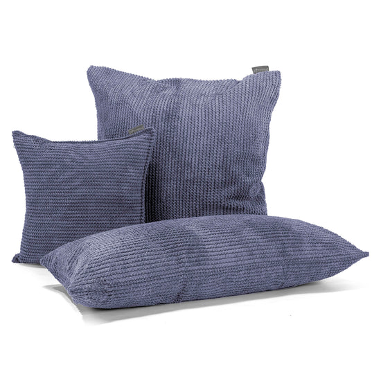 Jätte Kudde C50-L 40 x 80cm, CloudSac Memoryskum - Pom-pom Lila 03
