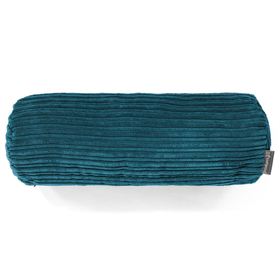 Cylinderkudde 20 x 55cm - Klassisk Manchestertyg Teal 02