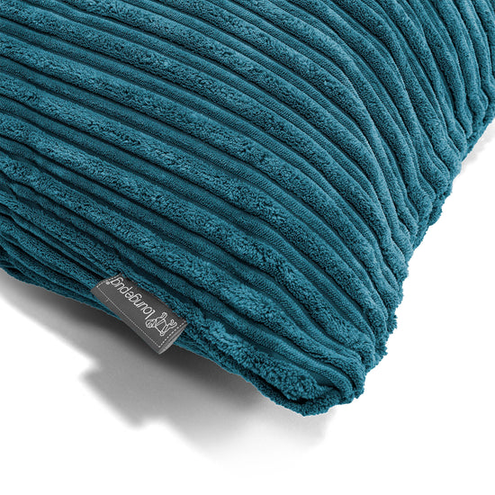 Cylinderkudde 20 x 55cm - Klassisk Manchestertyg Teal 03