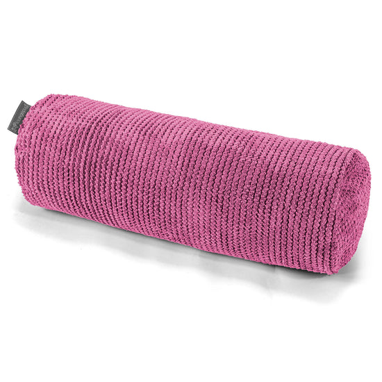Cylinderkudde 20 x 55cm - Pom-pom Rosa 01