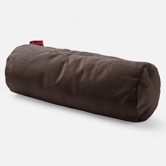 Cylinderkudde 20 x 55cm - Sammet Espresso 01