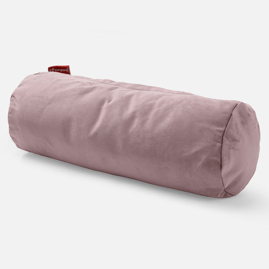 Cylinderkudde 20 x 55cm - Sammet Rosa 01