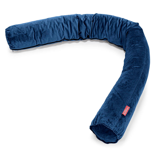 Cylinderkudde XXL - Sammet Navy 01