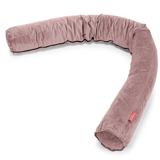 Cylinderkudde XXL - Sammet Rosa 01