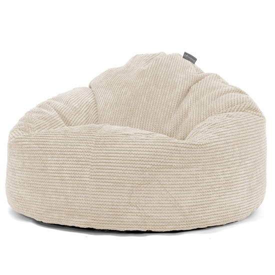 Enorm Snuggle-saccosäck för Barn 3-8 år - Pom-pom Elfenbensvit 02