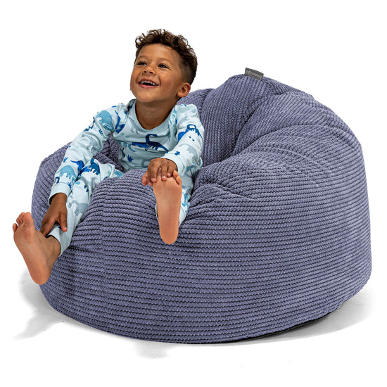 Enorm Snuggle-saccosäck för Barn 3-8 år - Pom-pom Lila 01
