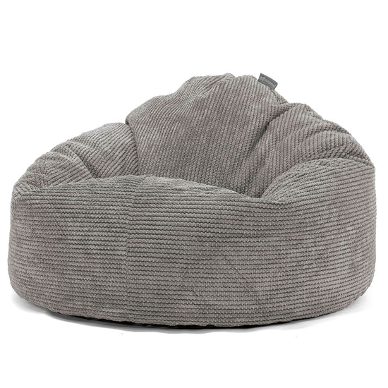 Enorm Snuggle-saccosäck för Barn 3-8 år - Pom-pom Mörkgrå 02