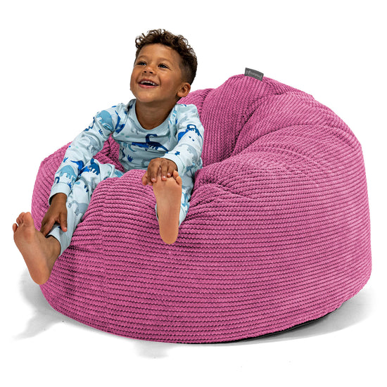 Enorm Snuggle-saccosäck för Barn 3-8 år - Pom-pom Rosa 01