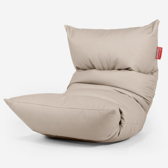 Eva Lounger Saccosäck - Veganskt Läder Elfenbensvit 01