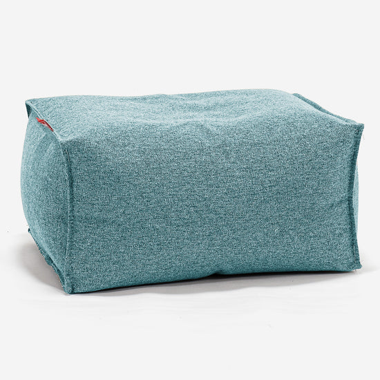 Fotpall Sittpuff - Interalli-ull Cyan 01