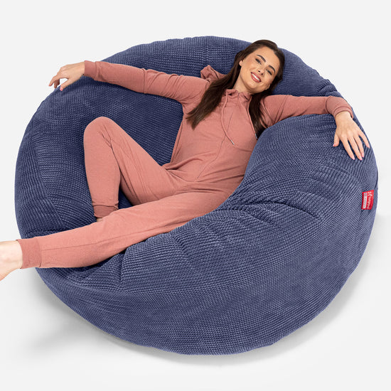 Jätte Saccosäck XXL 'Mega Mammut' - Pom-pom Lila 01