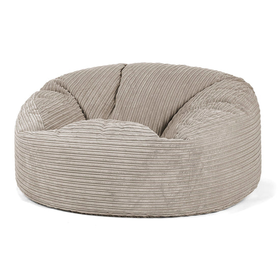 Jätte Saccosäck Soffa 'Mammut' - Klassisk Manchestertyg Minkbrun 01
