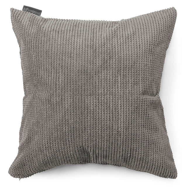Kudde XL 70 x 70cm - Pom-pom Mörkgrå 01