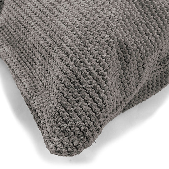 Kudde XL 70 x 70cm - Pom-pom Mörkgrå 03
