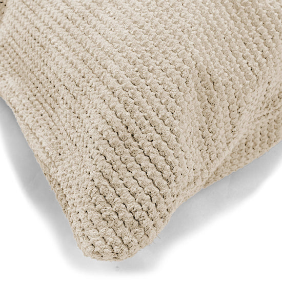 Kudde XL 70 x 70cm - Pom-pom Elfenbensvit 03