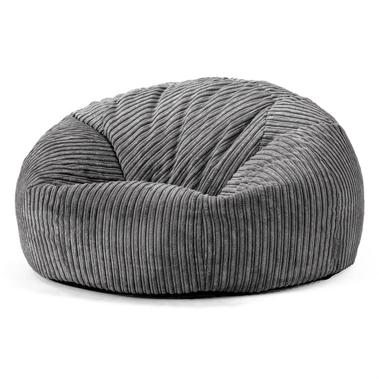 Klassisk Saccosäck Soffa - Klassisk Manchestertyg Skiffergrå 01