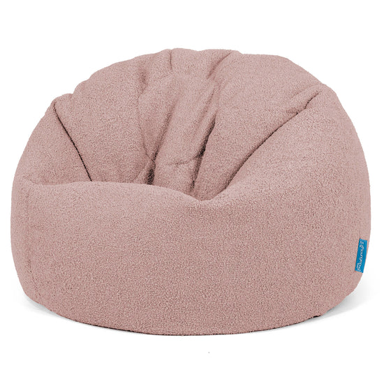 Klassisk Sittsäck Stol Barn 1-5 år - Boucle Rosa 01