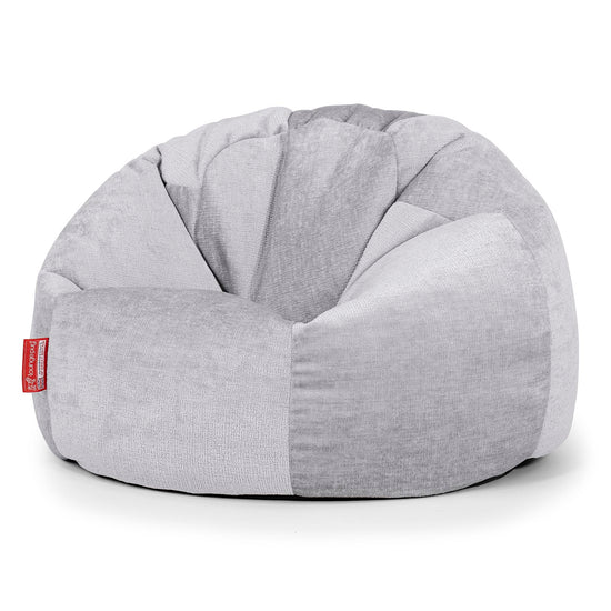 Klassisk Sittsäck Stol - Chenille Grå 01