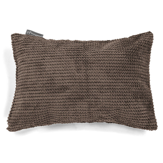 Kudde 35 x 50cm - Pom-pom Chokladbrun 01