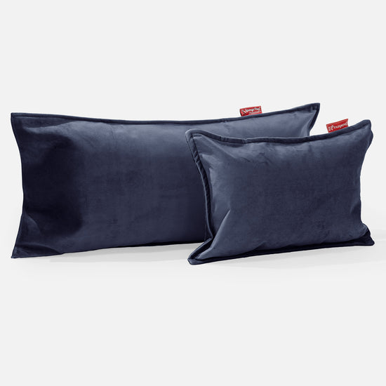 Kudde 35 x 50cm - Sammet Navy 03