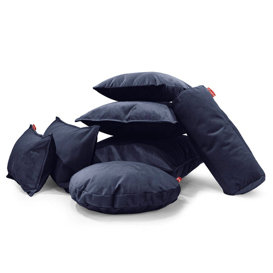 Kudde 35 x 50cm - Sammet Navy 04
