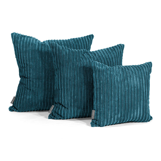Kudde 47 x 47cm - Klassisk Manchestertyg Teal 02
