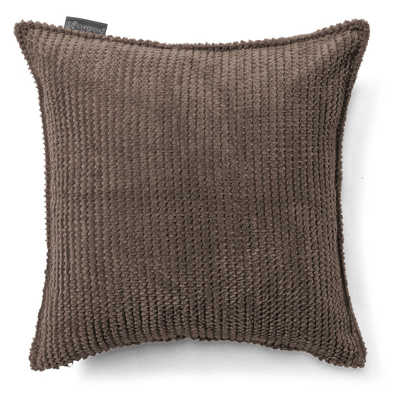 Kudde 47 x 47cm - Pom-pom Chokladbrun 01