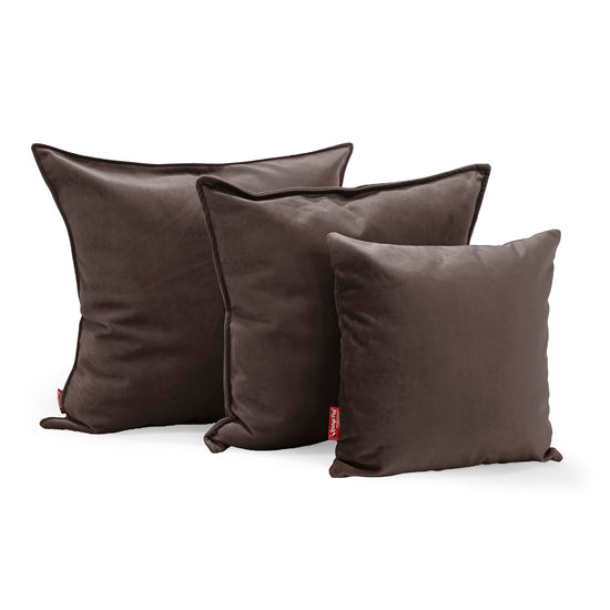 Kudde 47 x 47cm - Sammet Espresso 02